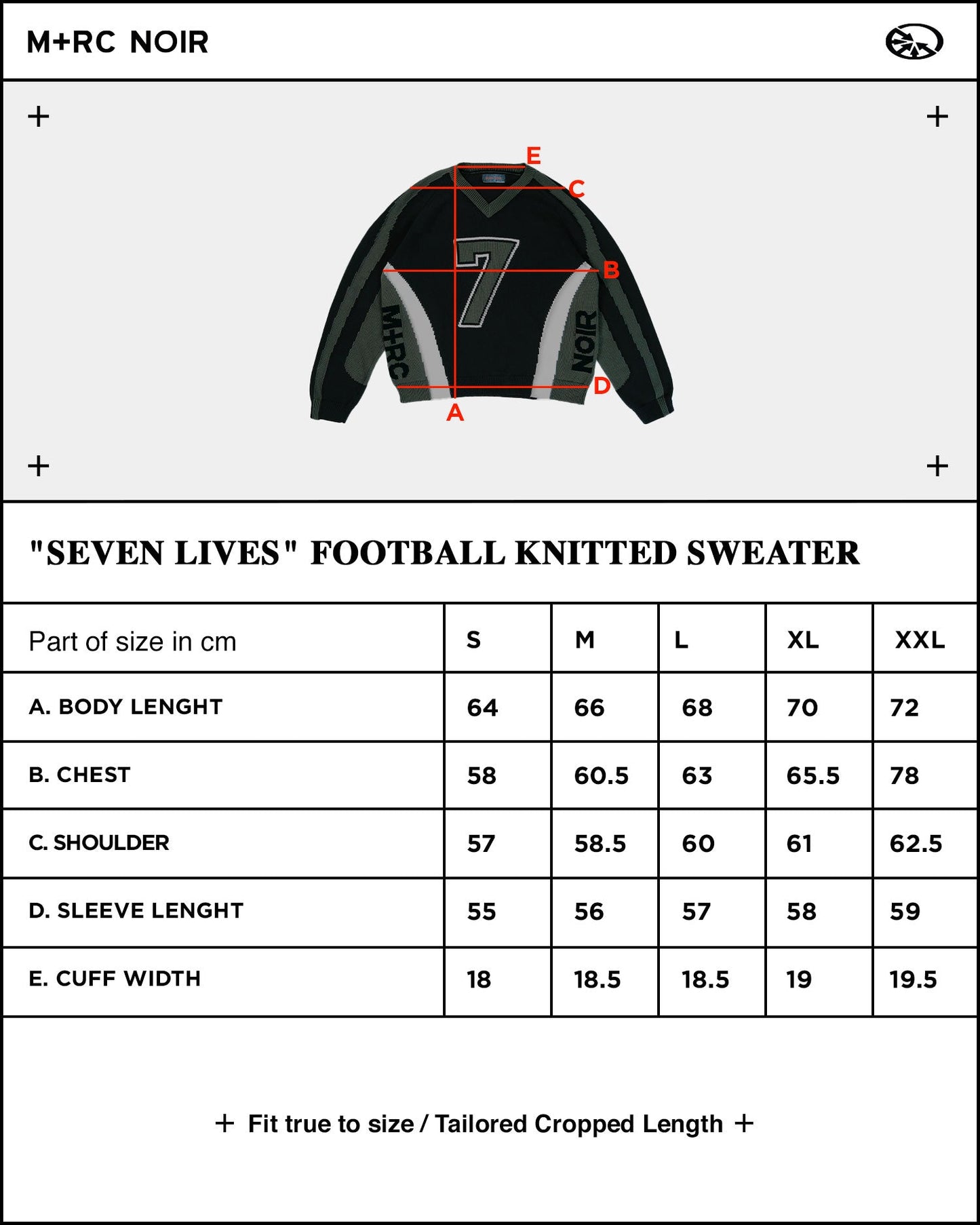 "Seven Lives" Football Knitted Sweater - mrcnoir