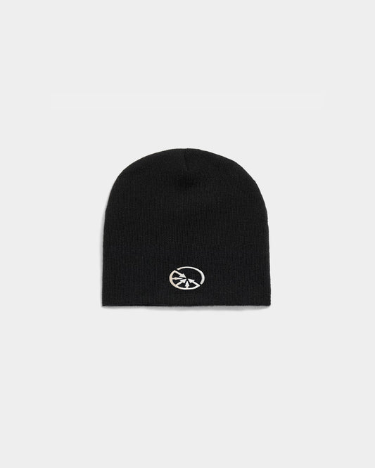 "Eclipses" Pima Black Beanie