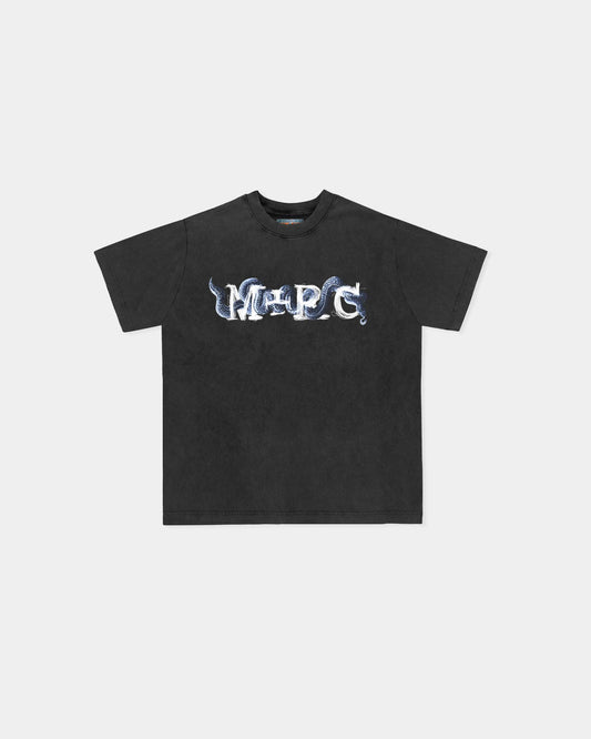 "Genesis" Black Vintage Washed Tee