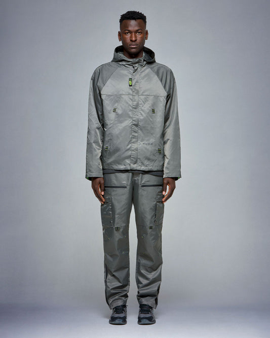 Grey Nylon Tactical Pants - mrcnoir