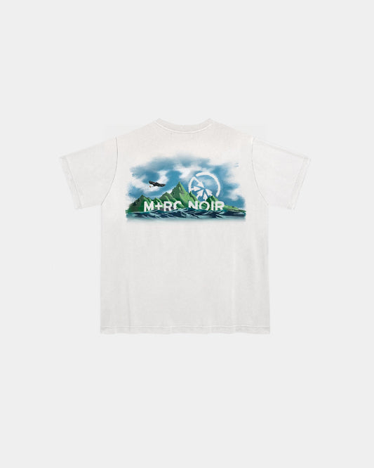"Memories from Hawaii" White tee - mrcnoir
