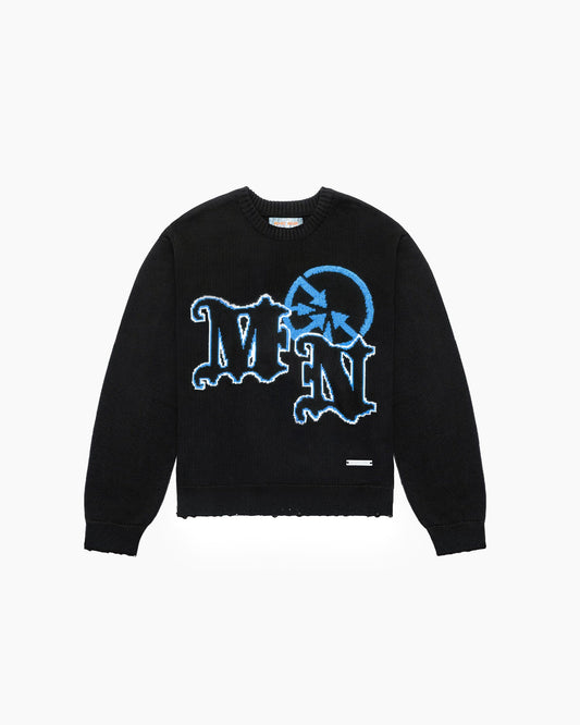 Monogram Ice Knitted Sweater - mrcnoir
