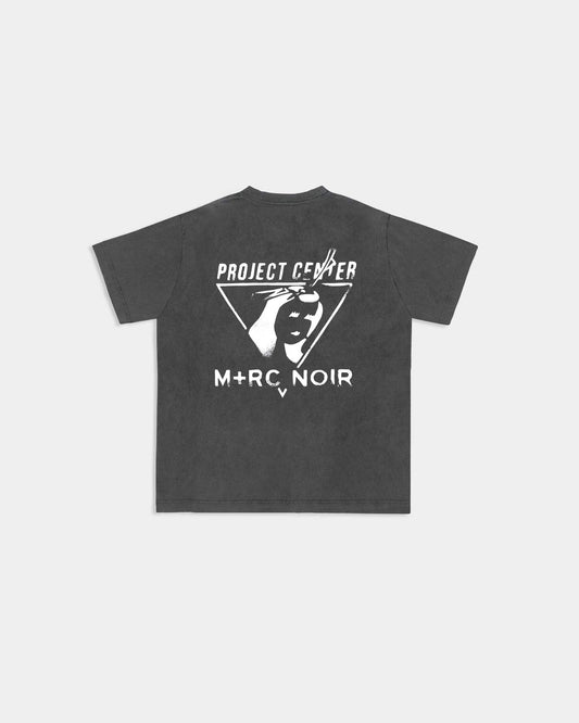 Project Center Vintage Black Tee - mrcnoir