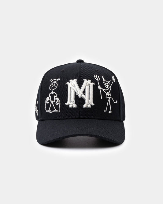 "Say No To The devil" Blazon Italian Wool Hat - mrcnoir