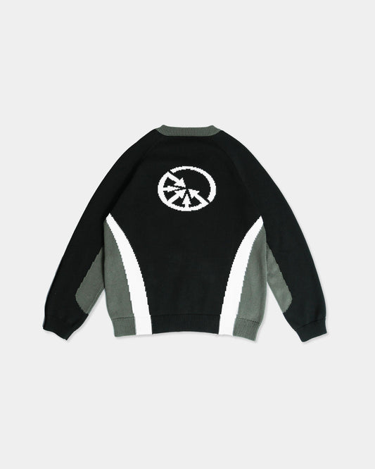 "Seven Lives" Football Knitted Sweater - mrcnoir
