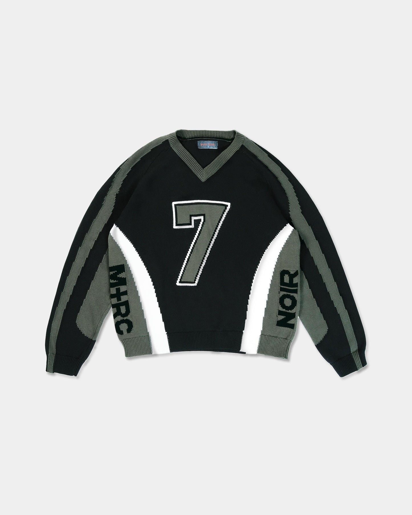 "Seven Lives" Football Knitted Sweater - mrcnoir