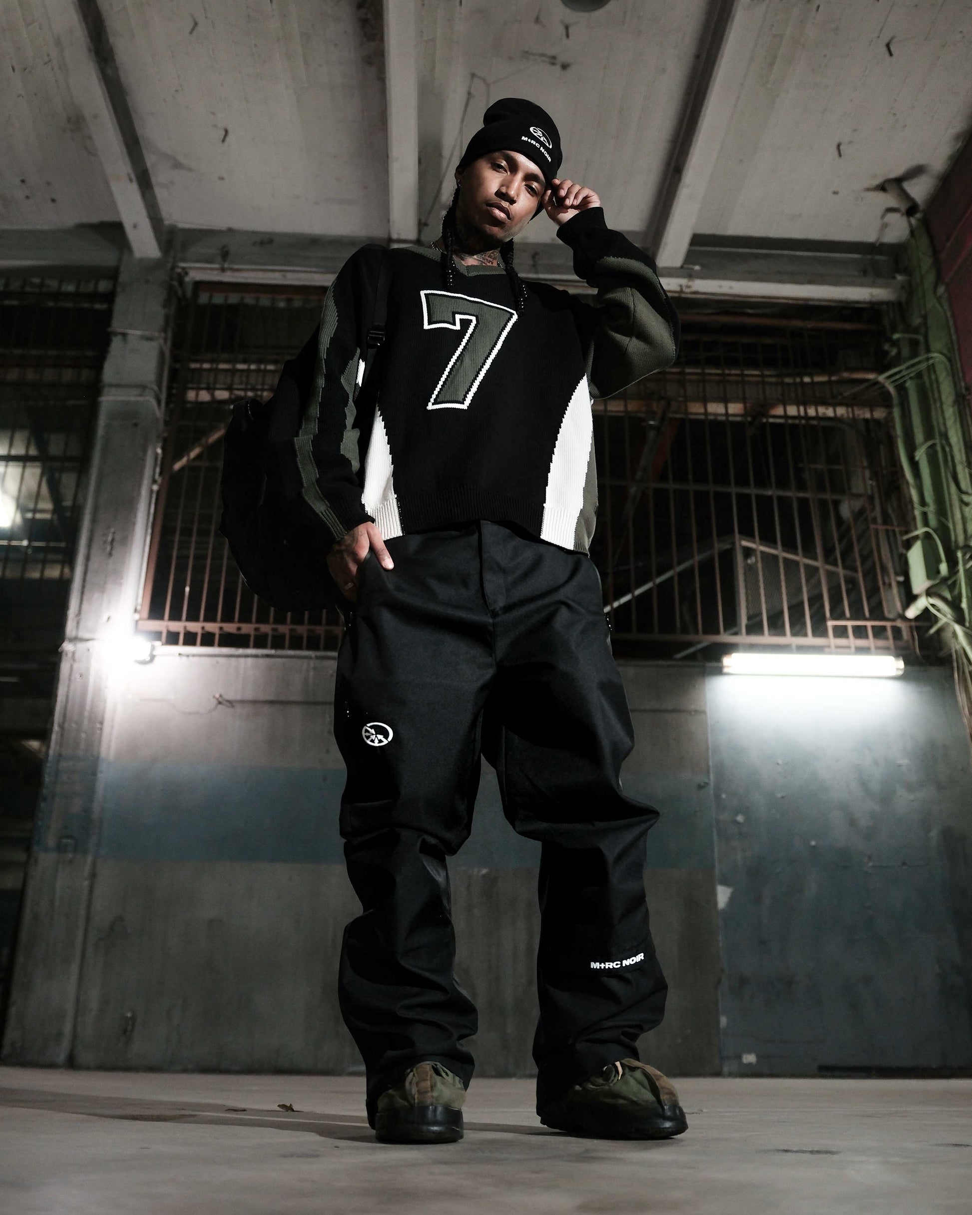 "Seven Lives" Football Knitted Sweater - mrcnoir