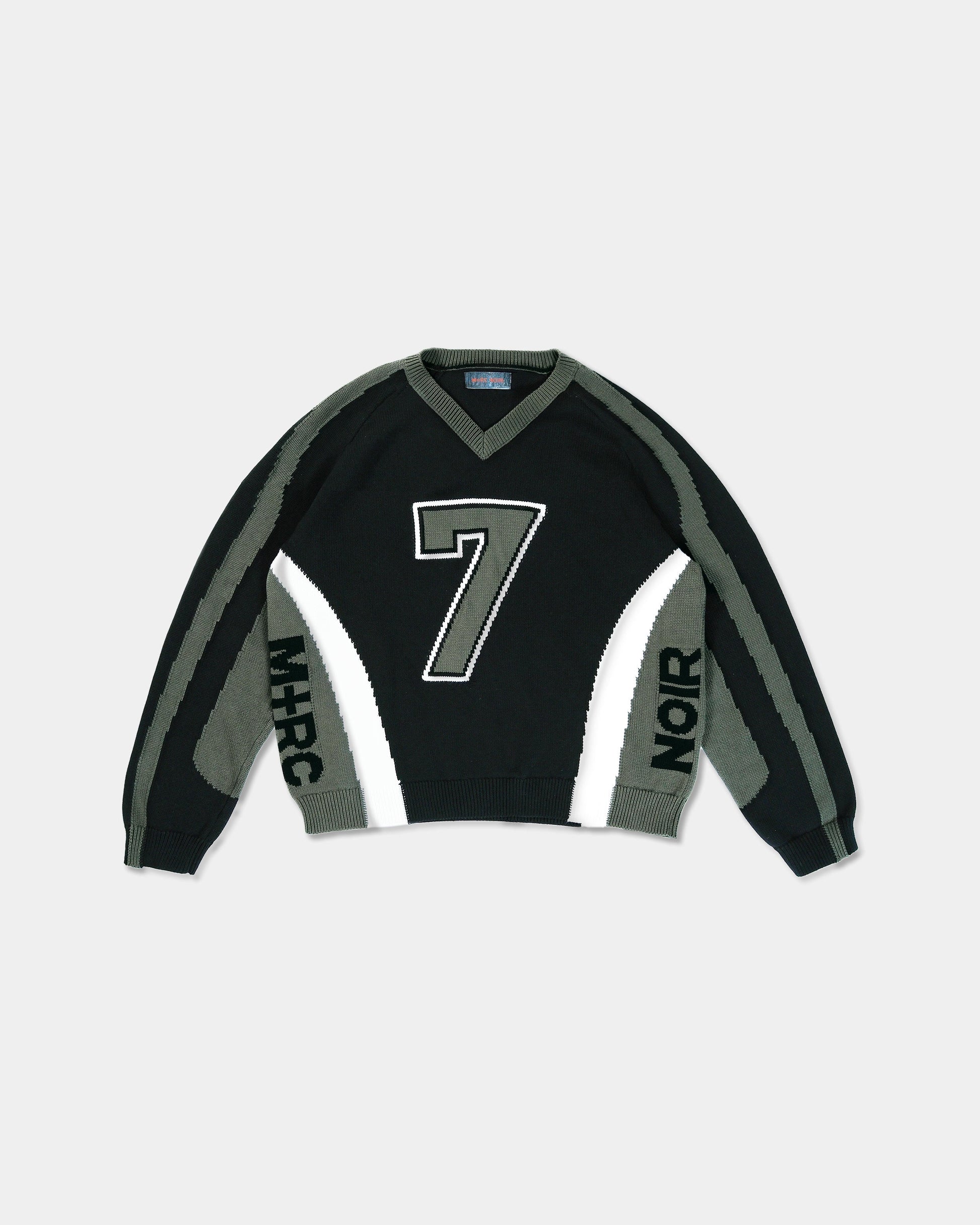 "Seven Lives" Football Knitted Sweater - mrcnoir