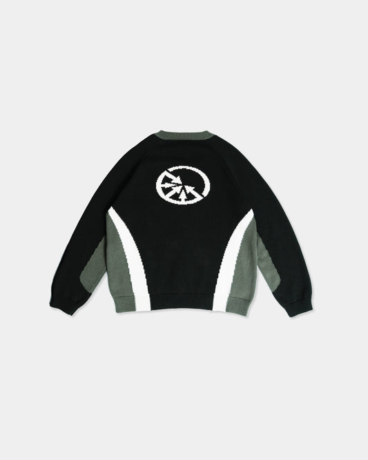 "Seven Lives" Football Knitted Sweater - mrcnoir